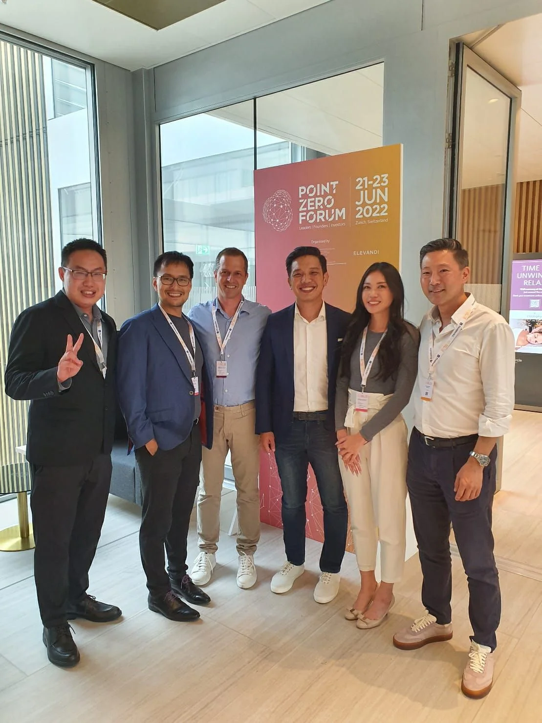 Katherine Ng (second from right) at Point Zero Forum 2022
